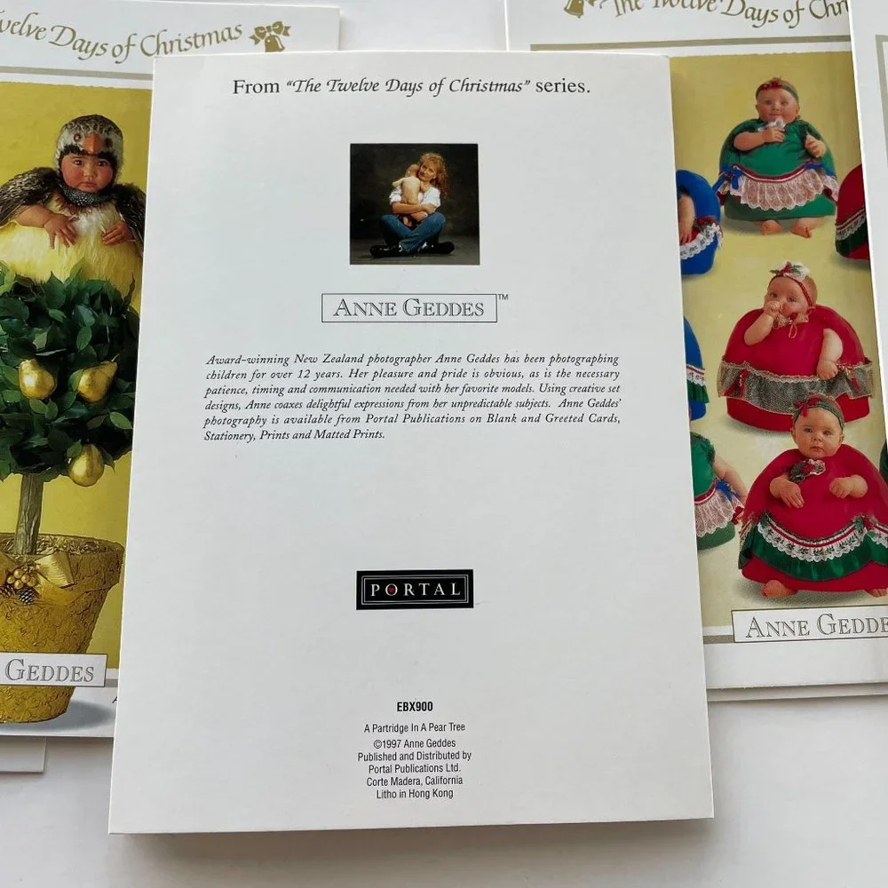Vintage The Anne Geddes Greeted‎ Card Christmas Collection with Envelope Lot 22